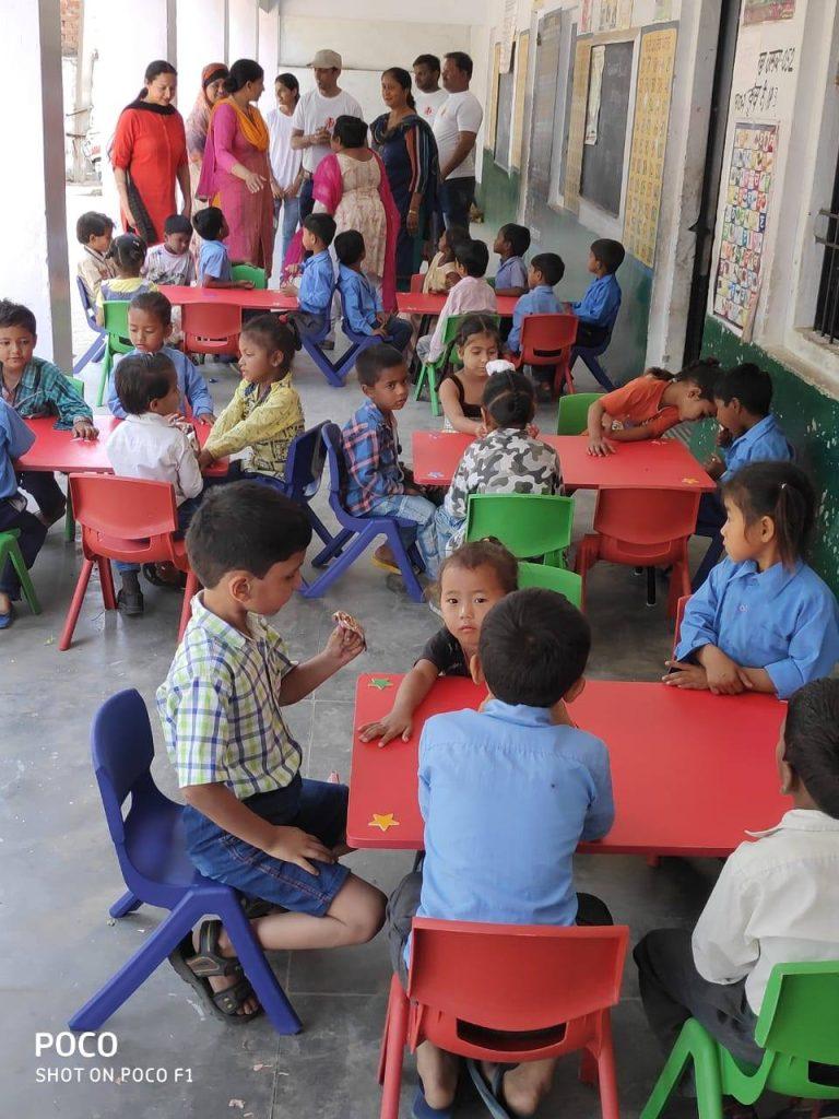 Children smiling and playing together